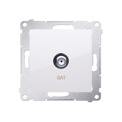 Kontakt Simon 54 Premium Bílý Anténní zásuvka SAT jednonásobná (modul) DASF1.01/11